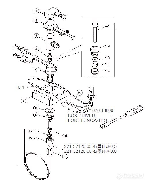 岛津 GC-17A Ver2,3 FID-17 检测器
