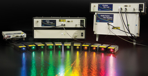 连续波可见光光纤激光器