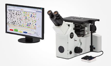 奥林巴斯工业显微镜进行金属和合金的粒径分析