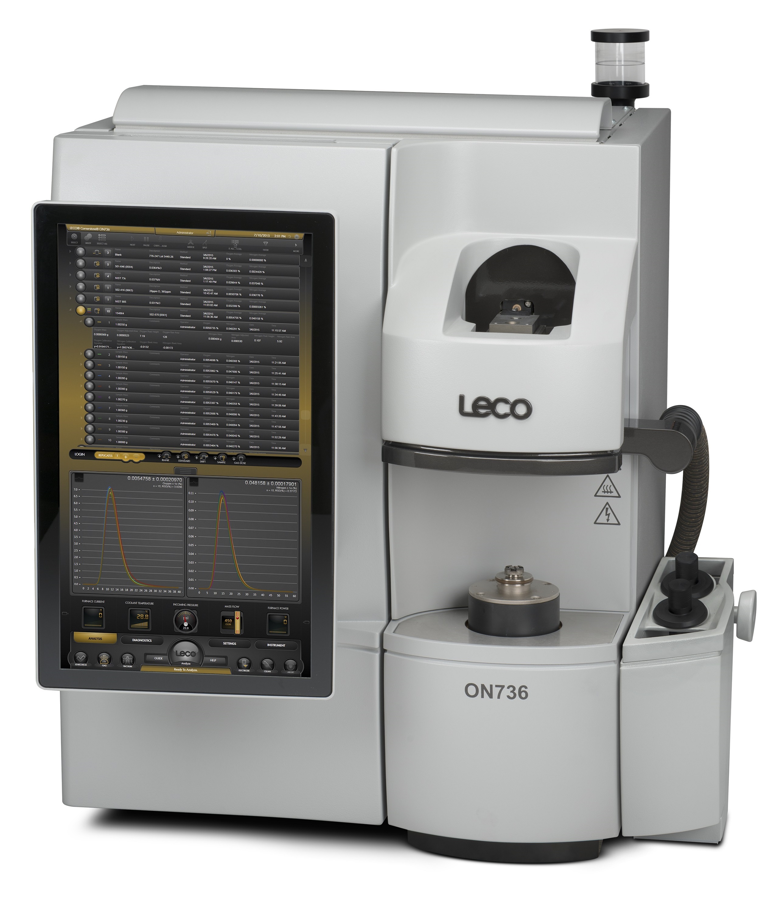 力可LECO ON736氧氮分析仪分析锡和铅基焊料粉中氧含量