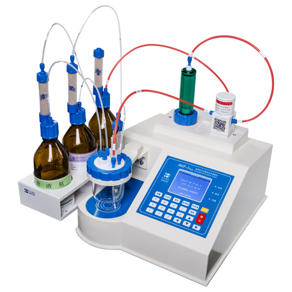 采用卡尔费休微量水分测定仪AKF-1plus测定丙酮类水分