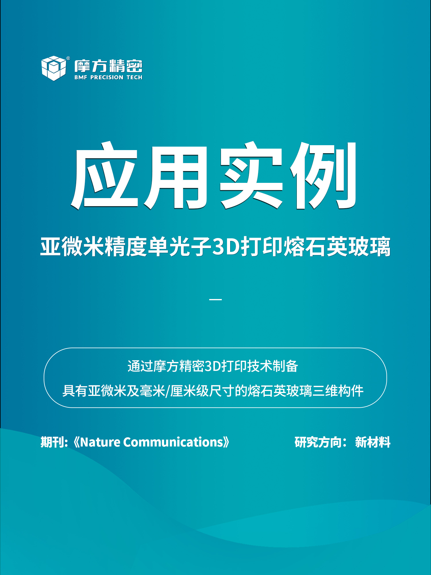 《Nat. Commun.》：亚微米精度单光子3D打印熔融石英玻璃 ，摩方精密推进新材料研发