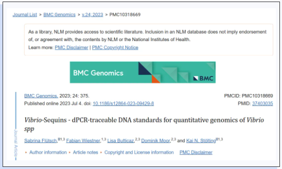 数字PCR应用丨naica®微滴芯片数字PCR技术定量DNA标准品助力弧菌NGS检测