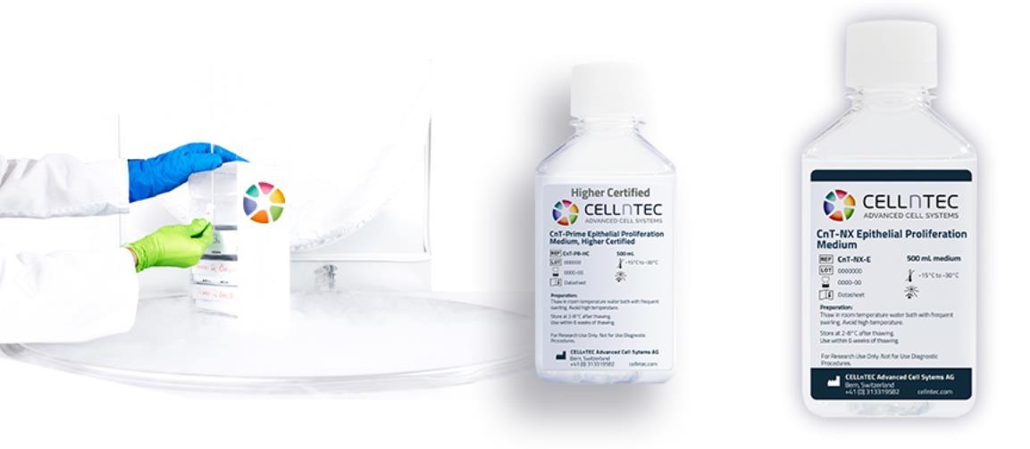CELLnTEC新品上市 | 新一代上皮细胞增殖培养基