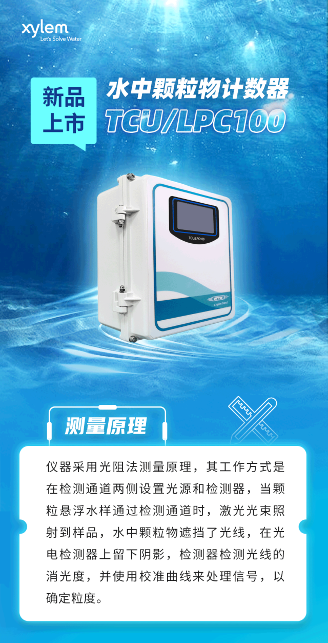 新品上市｜水中颗粒物计数器 TCU/LPC100