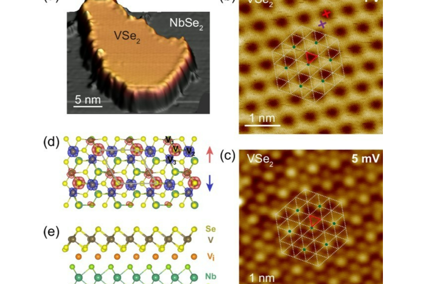 科学家揭示VSe2/NbSe2异质结中的人工Kondo晶格！
