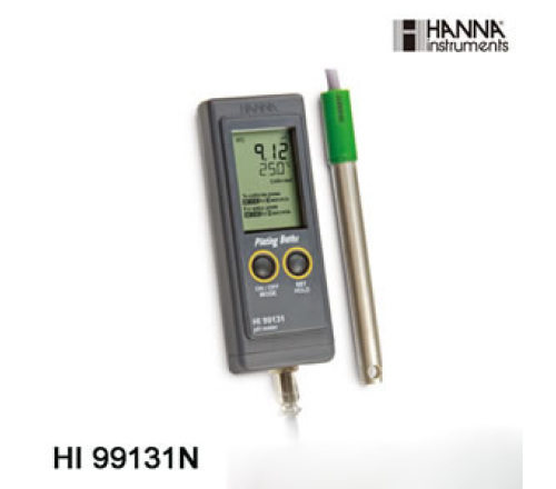 意大利哈纳HANNA HI99131防水型便携式电镀槽pH/温度测定仪