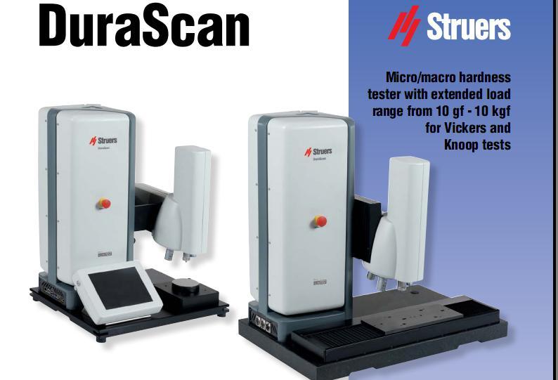 丹麦司特尔 DuraScan 显微和显微宏观硬度试验机