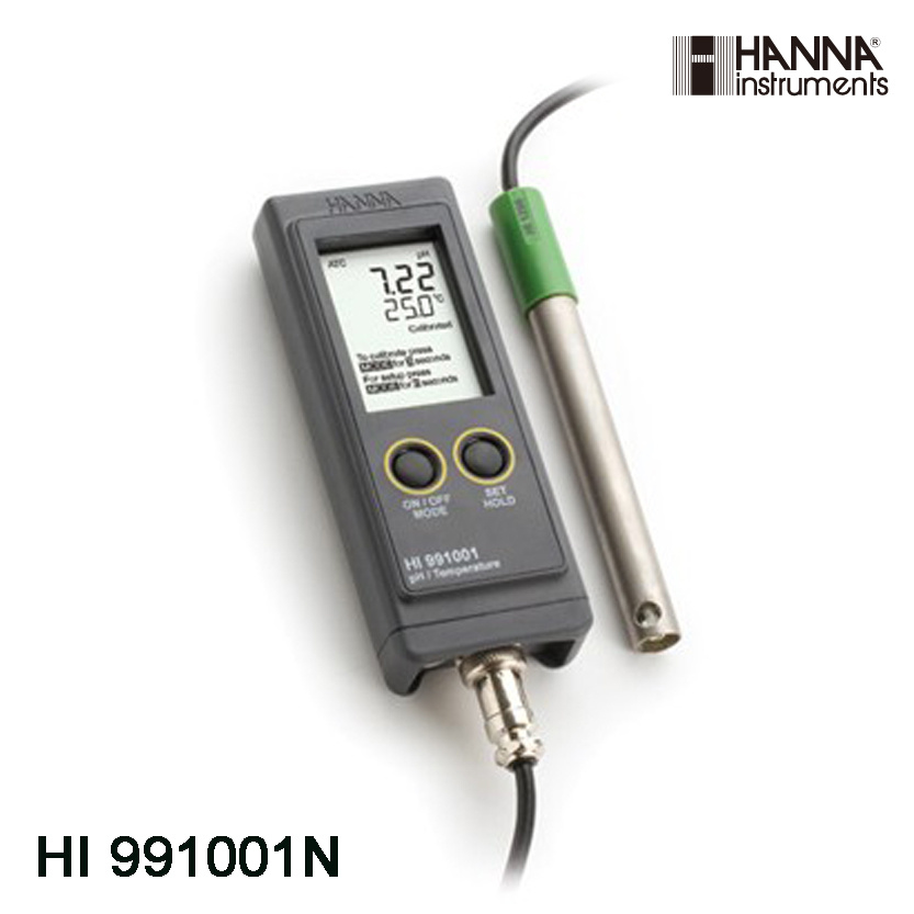 意大利哈纳HANNA HI991001防水便携式pH/温度测定仪