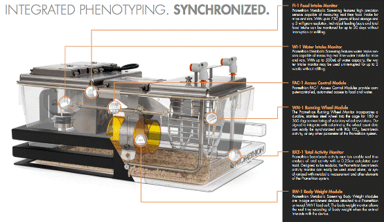 Promethion动物行为与能量代谢监测系统