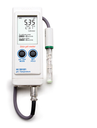 意大利哈纳HI99181N&便携式防水型pH/℃测定仪【皮肤】