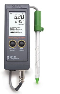 意大利哈纳酸度计HI99121N&amp;哈纳便携式pH/ 温度测定仪【土壤种植】