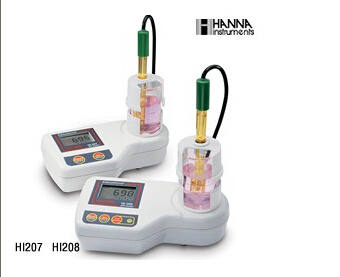 意大利哈纳HI208【内置磁力搅拌器】多功能复合pH测定仪