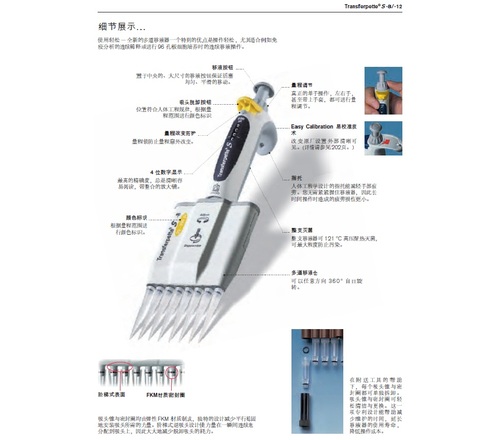 BR703728 M12-100普兰德12道可调移液器（10-100ul）/Transferpette&#174; S 12道可调移液器