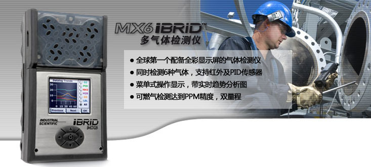 美国英思科MX6复合式六合一气体检测仪