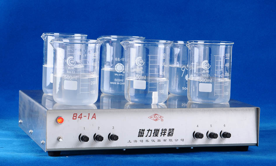 上海司乐84-1A四工位,六工位磁力搅拌器 多工位磁力搅拌器