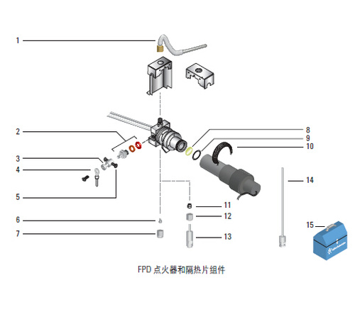 7890/6890/6850 火焰光度检测器点火器和隔热片组件_安捷伦耗材