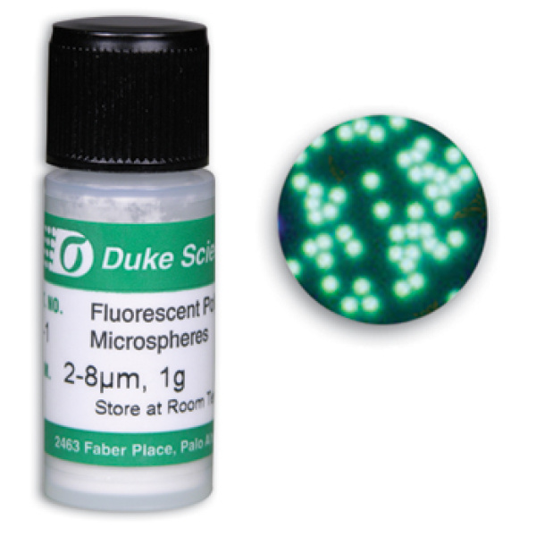 Duke粒子悬浮液,绿色红色荧光微球