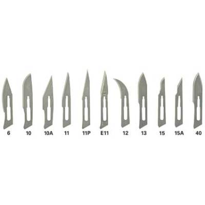 3号刀柄的刀片 549-3C-15A 15A号，未消毒，碳钢