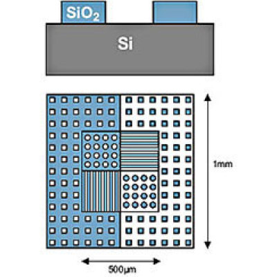 AFM校正样品，步长100nm， 含样品座