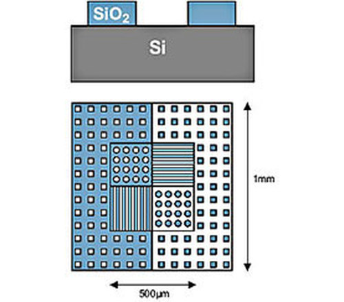 AFM校正样品，步长100nm， 含样品座