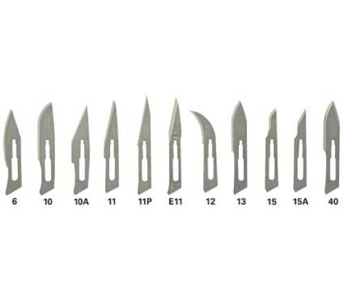 3号刀柄的刀片 549-3C-12 12号，未消毒，碳钢