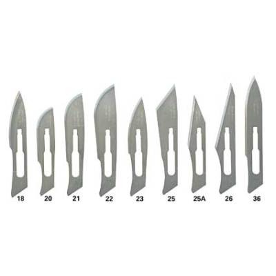 4号刀柄的刀片 549-4C-26 26号，未消毒，碳钢
