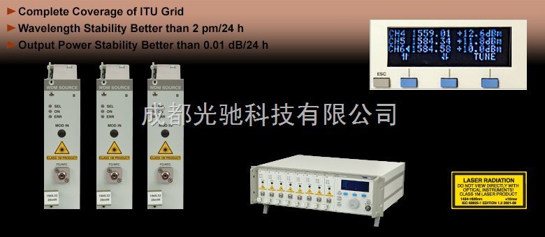 PRO8系列密集波分复用DFB激光二极管模块