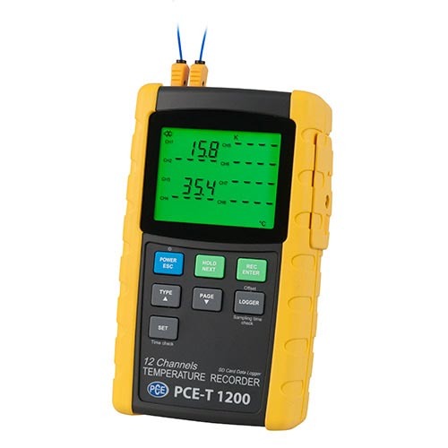 德国品质PCE-T 1200 12通道温度记录仪