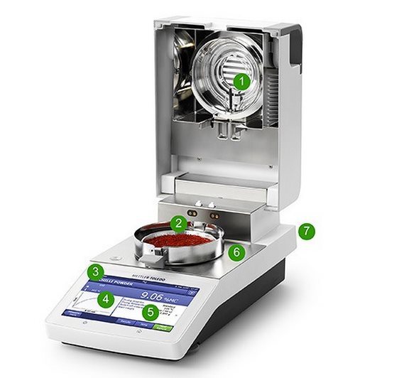 梅特勒HC103卤素快速水分分析仪 固含量水分测定仪