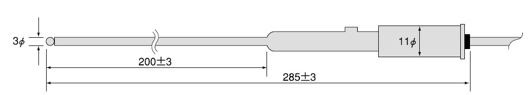 MCS-30L细管式 微小pH电极，含一体参比电极