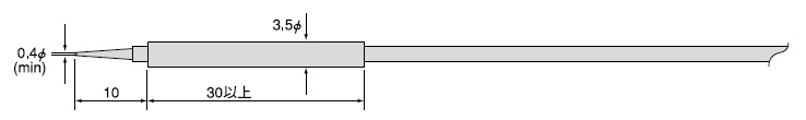 CMN-141穿刺用针型pH玻璃电极（0.4φ）