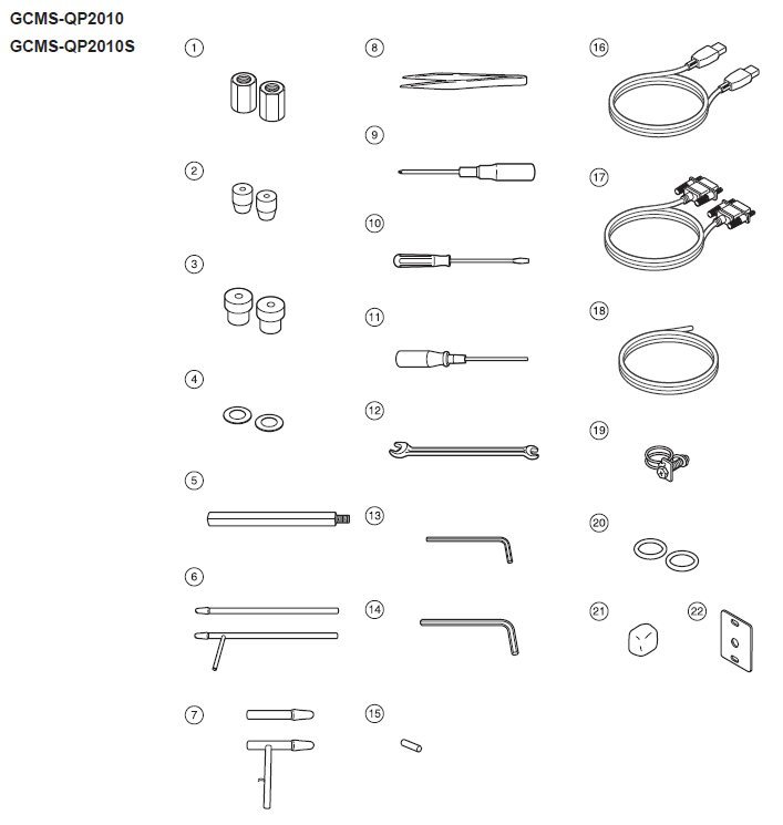 GCMS-QP2010、QP2010S仪器常用备件 670-11009 670-11009