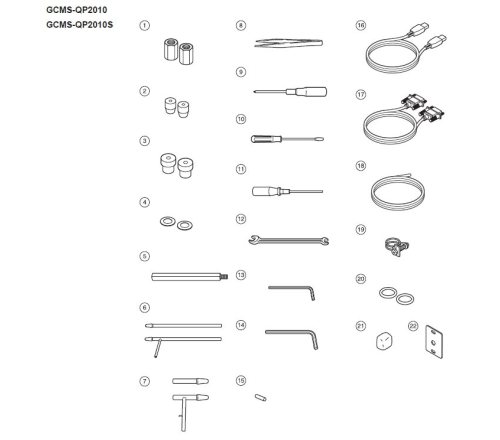 GCMS-QP2010、QP2010S仪器常用备件 670-11009 670-11009