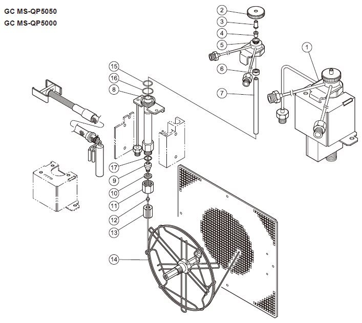 GCMS-QP5050、QP5000 仪器常用备件 221-42939-81 221-42939-81