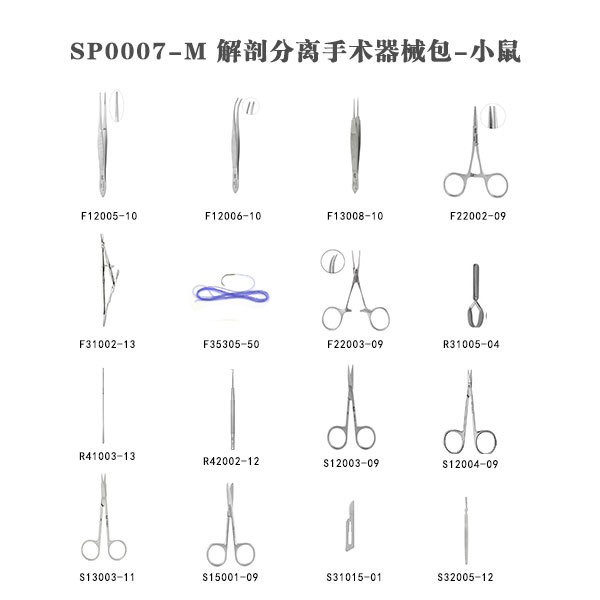 解剖分离手术器械包-小鼠