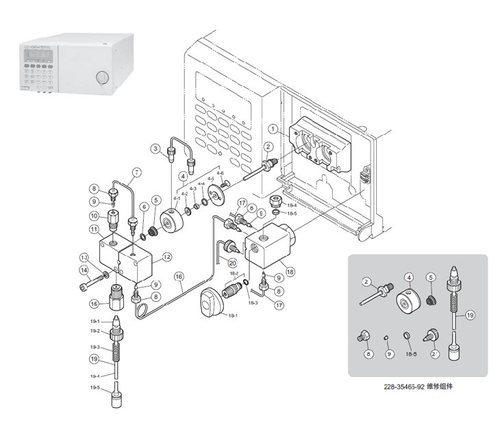LC-10ATvp 输液单元部件  228-39104-01