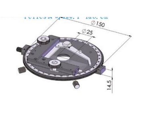 手动显微镜旋转定位台配件