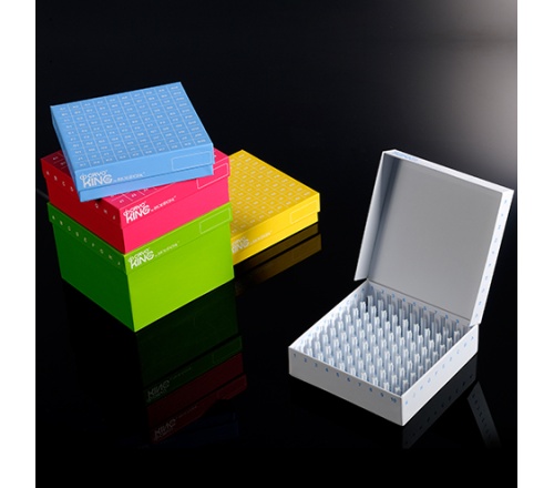 巴罗克1英寸100格高端彩色翻盖覆膜纸冻存盒