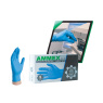 AMMEX丁腈手套 深蓝色，无粉，耐用型