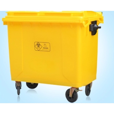 医疗废物收纳桶/带轮垃圾桶/黄色医疗垃圾桶