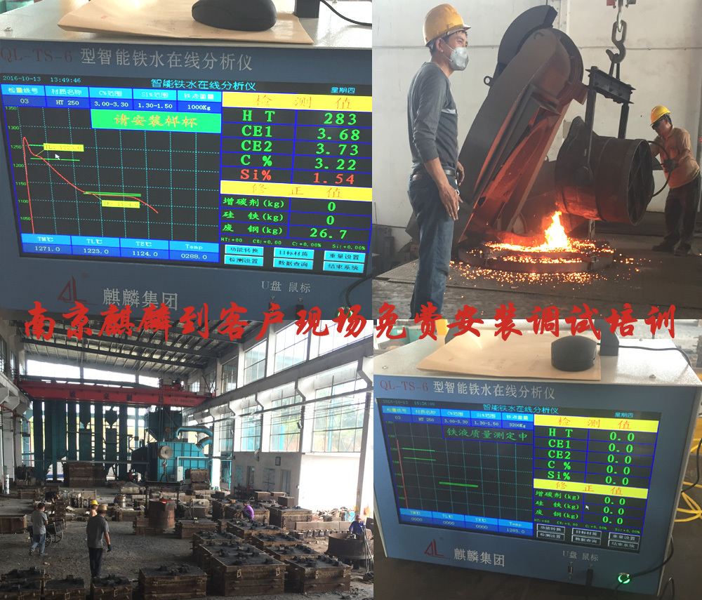 QL-TS-6型铸造炉前碳硅仪 铁水在线分析仪器 南京麒麟