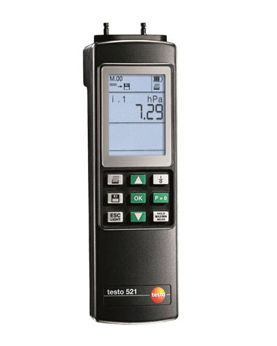 德图 testo 521-1 – 专业型差压测量仪