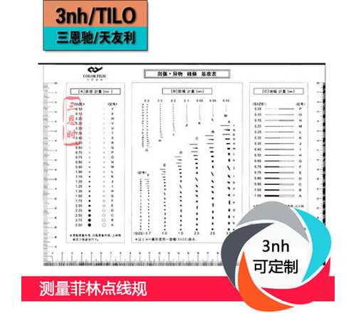 测量菲林点线规基准表点规菲林卡点线规污点线规film污点对比卡