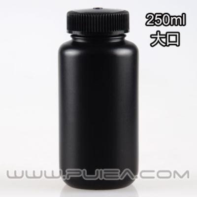 RICH LAB黑色防紫外线试剂瓶/样品瓶 250ml 大口避光/遮光SGS认证