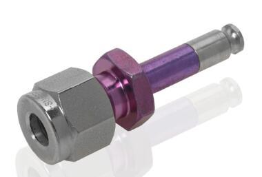 Male Micro-QT&#8482; Valve to1/4” Connector