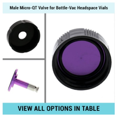 Male Micro-QT&#8482; Valve for Bottle-Vac 