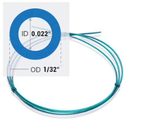 1/32&#8243; OD X 0.022&#8243; ID Silonite Tubing