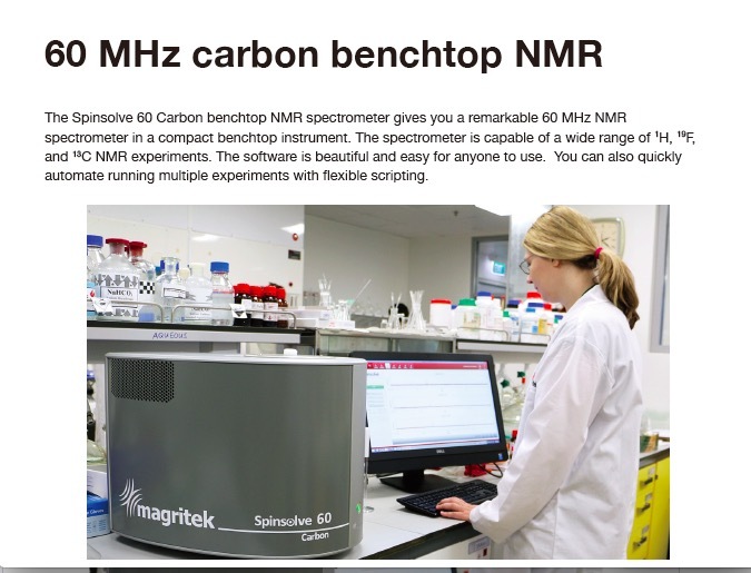 Magritek台式无液氦60MHz C核磁共振波谱仪