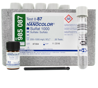 硫酸盐NANOCOLOR试剂985086/985087/985062